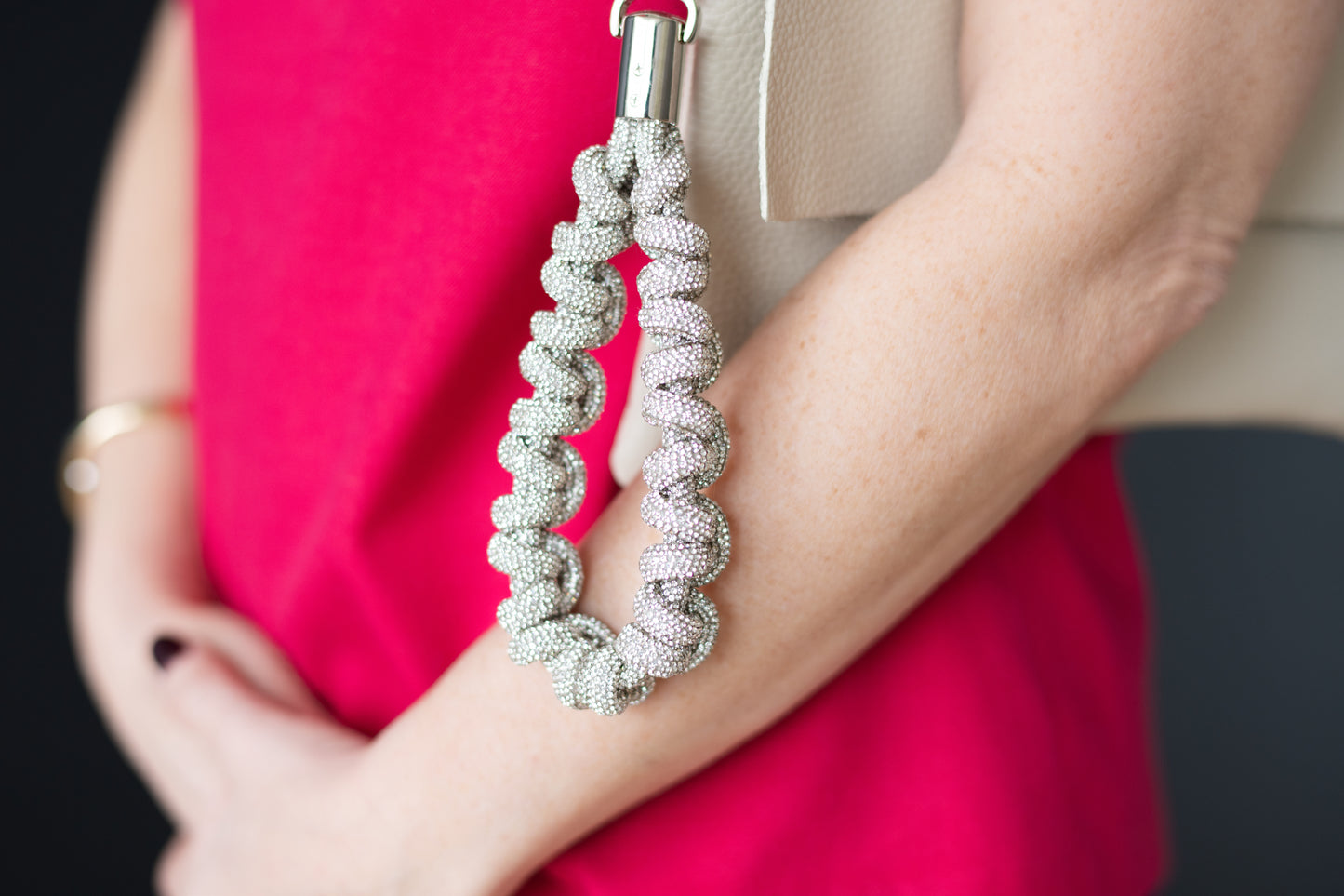 Crystal Knotted Wristlet